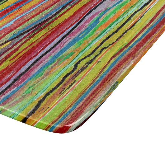 Downpour Deco glazen snijplank (Hoek)