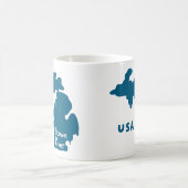 Downriver Michigan Blue Koffiemok (Center)