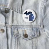 Downriver Michigan River Ronde Button 5,7 Cm (In situ)