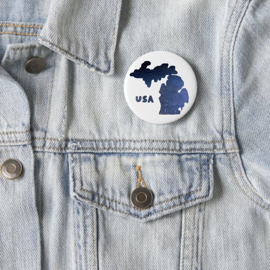 Downriver Michigan River Ronde Button 5,7 Cm (In situ)