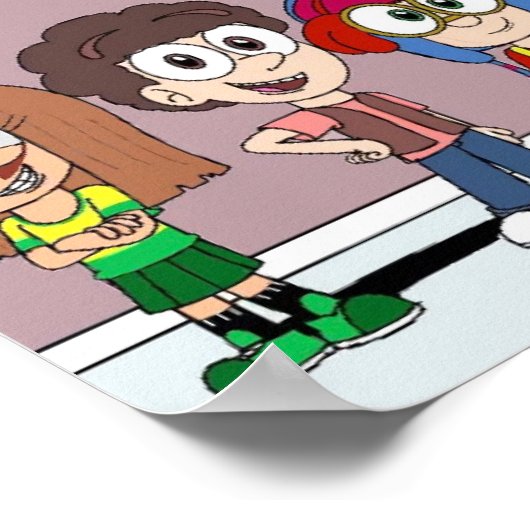 Downroot gegoten poster (Hoek)