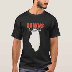 Downs Illinois Verenigde Staten Reizen Illinois T-shirt