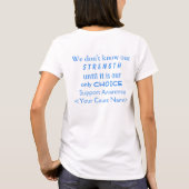 Down's Syndrome Awareness Ribbon Custom Art Shirte T-shirt (Achterkant)