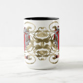 Downs wapenschild (tweezijdig) mok (Midden)