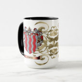 Downs wapenschild (tweezijdig) mok (Voorkant links)