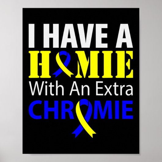Downsyndroom bewustzijn extra chromosoom poster (Voorkant)
