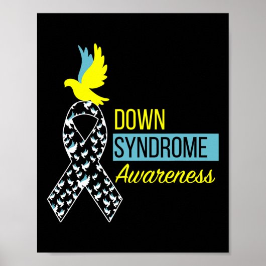 Downsyndroom Bewustzijn - Schattigee waardering DN Poster (Voorkant)