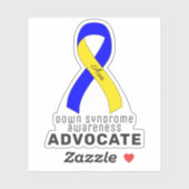 Downsyndroom bewustzijn vinyl sticker (Vel)
