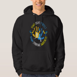 Downsyndroom Bewustzijnsdag 21 maart Down Juist Pe Hoodie