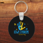 Downsyndroomdag Downsyndroombewustzijn Sleutelhanger (Voorkant)
