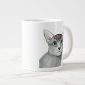 Downton Cat | Bejeweld Grote Koffiekop (Voorkant rechts)