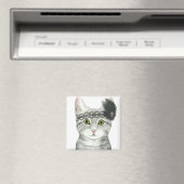 Downton Cat | Bejeweld met kant Magneet (Insitu (Vaatwasser))