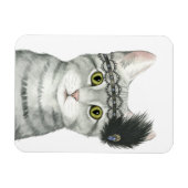 Downton Cat | Bejeweld met kant Magneet (Horizontaal)