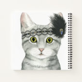 Downton Cat | Bejeweld met kant Notitieboek (Achterkant)