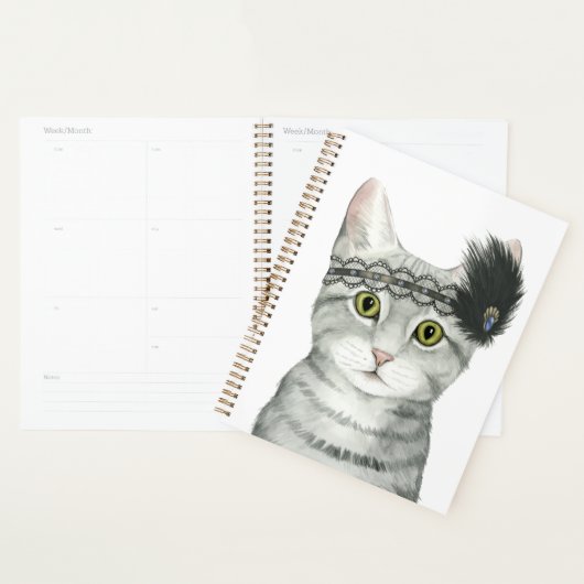 Downton Cat | Bejeweld met kant Planner (Display)