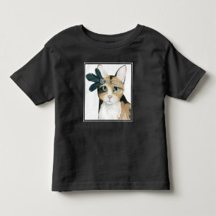 Downton Cat   Bejeweld met veren Kinder Shirts