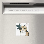 Downton Cat | Bejeweld met veren Magneet (Insitu (Vaatwasser))