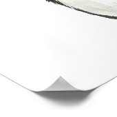 Downton Cat | Bejeweld met veren Poster (Hoek)