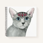 Downton Cat | Bejeweld Notitieboek (Voorkant)