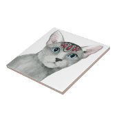 Downton Cat | Bejeweld Tegeltje (Zijkant)