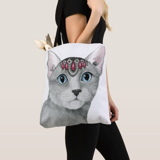 Downton Cat | Bejeweld Tote Bag (Dichtbij)