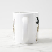 Downton Cat | Met veren verrijkt Grote Koffiekop (Achterkant)