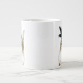 Downton Cat | Met veren verrijkt Grote Koffiekop (Voorkant)