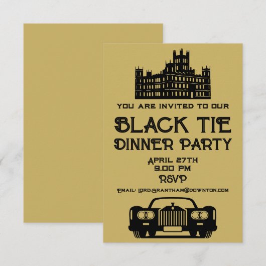 Downton Theme Dinner Party (Voorkant / Achterkant)