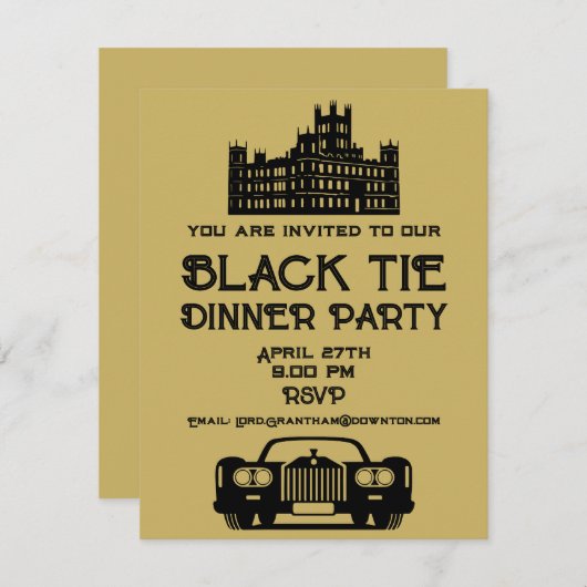 Downton Theme Dinner Party (Voorkant / Achterkant)