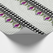 Downtown Abbie's salon Walls_Fuchsia, groen, zwart Cadeaupapier (Hoek)