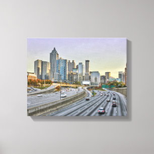 Downtown Atlanta Canvas Afdruk