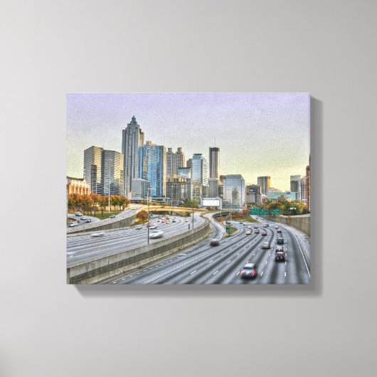 Downtown Atlanta Canvas Afdruk (Voorkant)