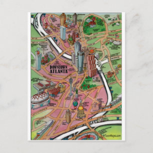 Downtown Atlanta Georgia Briefkaart