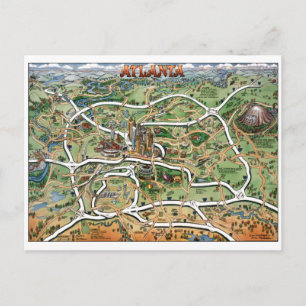 Downtown Atlanta Georgia Briefkaart