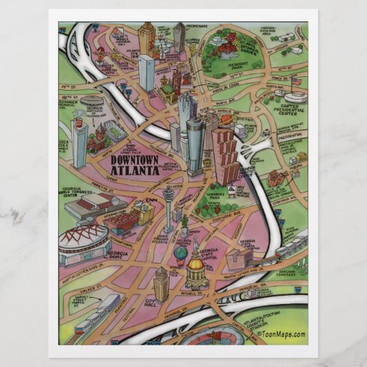 Downtown Atlanta Georgia Flyer (Voorkant)