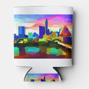 Downtown Austin Texas Skyline Blikjeskoeler