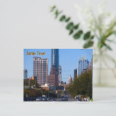 Downtown Austin, Texas, Zoomed Briefkaart (Staand voorkant)