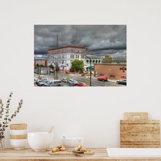 Downtown Bakersfield Poster (Keuken)