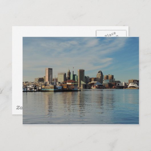 Downtown Baltimore Skyline Briefkaart (Voorkant / Achterkant)