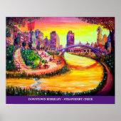 Downtown Berkeley - Strawberry Creek Poster (Voorkant)