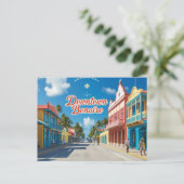 Downtown Bonaire briefkaart (Staand voorkant)