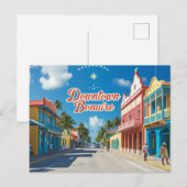 Downtown Bonaire briefkaart (Voorkant / Achterkant)