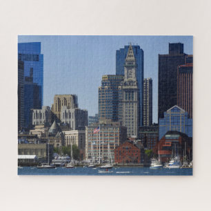 Downtown Boston Skyline en Boston Harbour Legpuzzel
