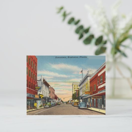 Downtown, Bradenton, Florida Briefkaart (Staand voorkant)