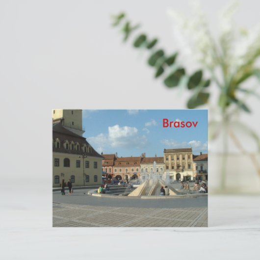 Downtown Brasov Briefkaart (Staand voorkant)