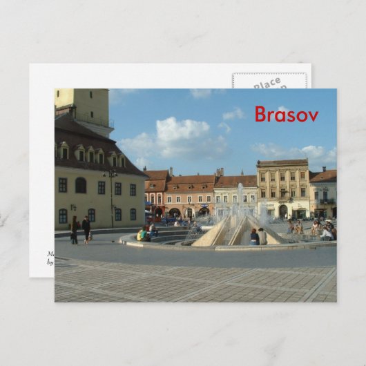 Downtown Brasov Briefkaart (Voorkant / Achterkant)