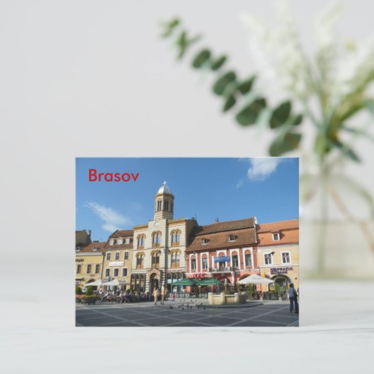 Downtown Brasov Briefkaart (Staand voorkant)