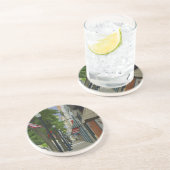 Downtown Bristol - Tennessee stoep Zandsteen Onderzetter (Zijkant)