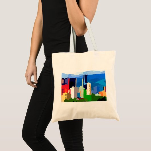 Downtown Caracas Venezuela Skyline Tote Bag (Voorkant (product))