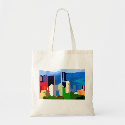 Downtown Caracas Venezuela Skyline Tote Bag (Voorkant)